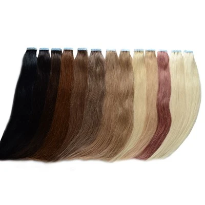 100 fitas de cabelo humano em extensões